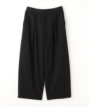 【MOGA】【Lサイズ】ウールリネンツイルバレルワイドパンツ 詳細画像 ブラック 1