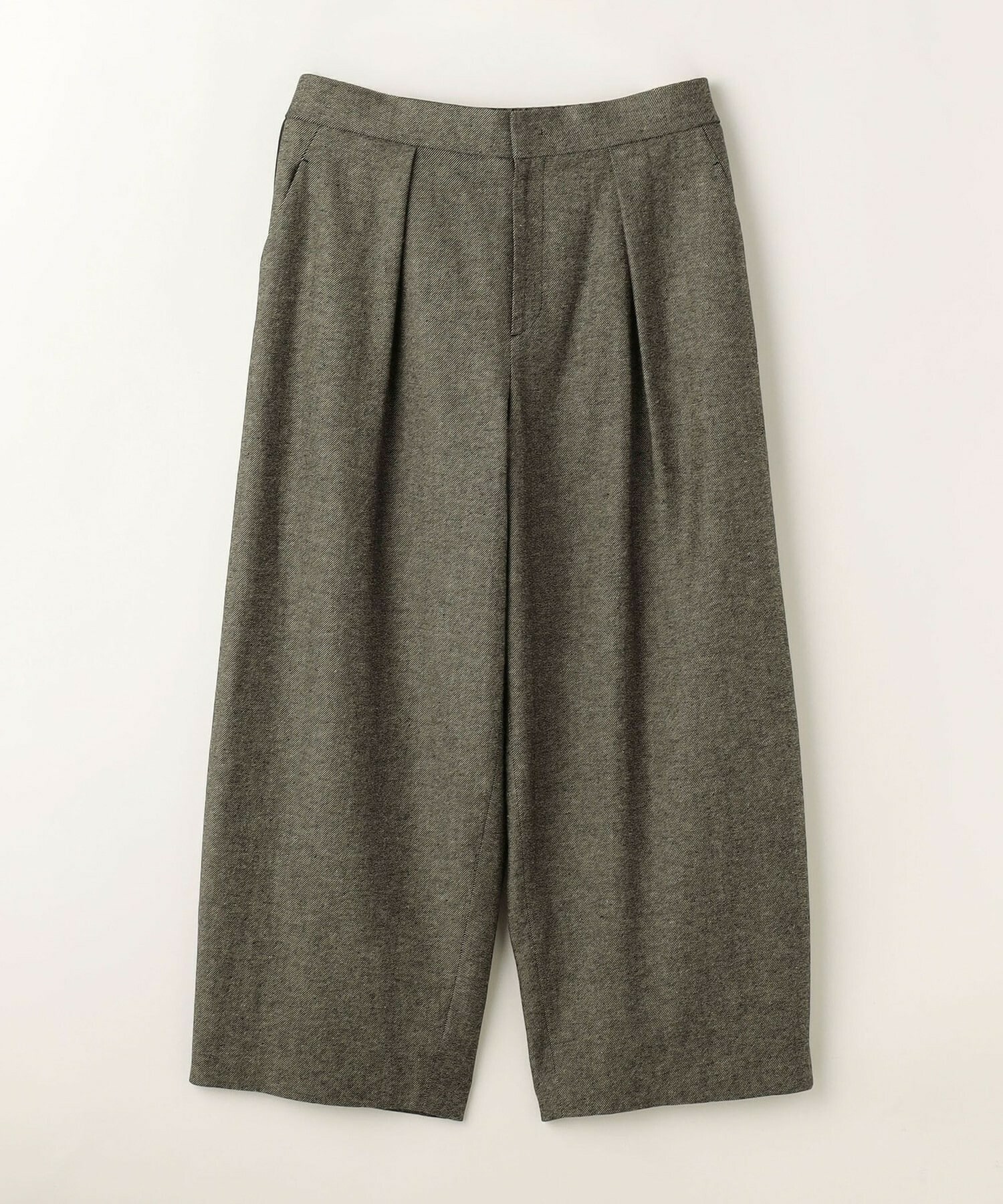 【MOGA】【Lサイズ】ウールリネンツイルバレルワイドパンツ 詳細画像 グレー 23