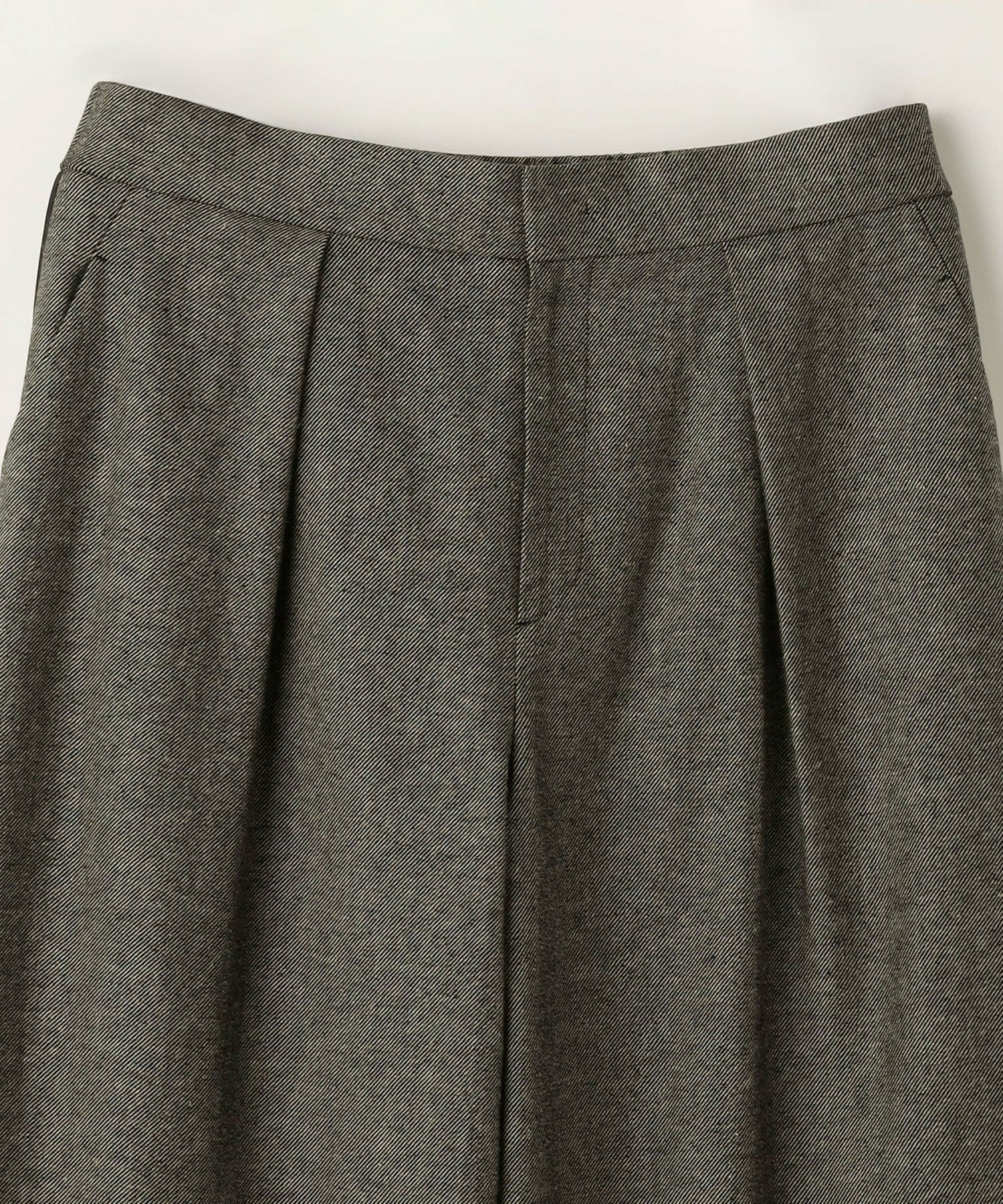 【MOGA】【Lサイズ】ウールリネンツイルバレルワイドパンツ 詳細画像 グレー 25