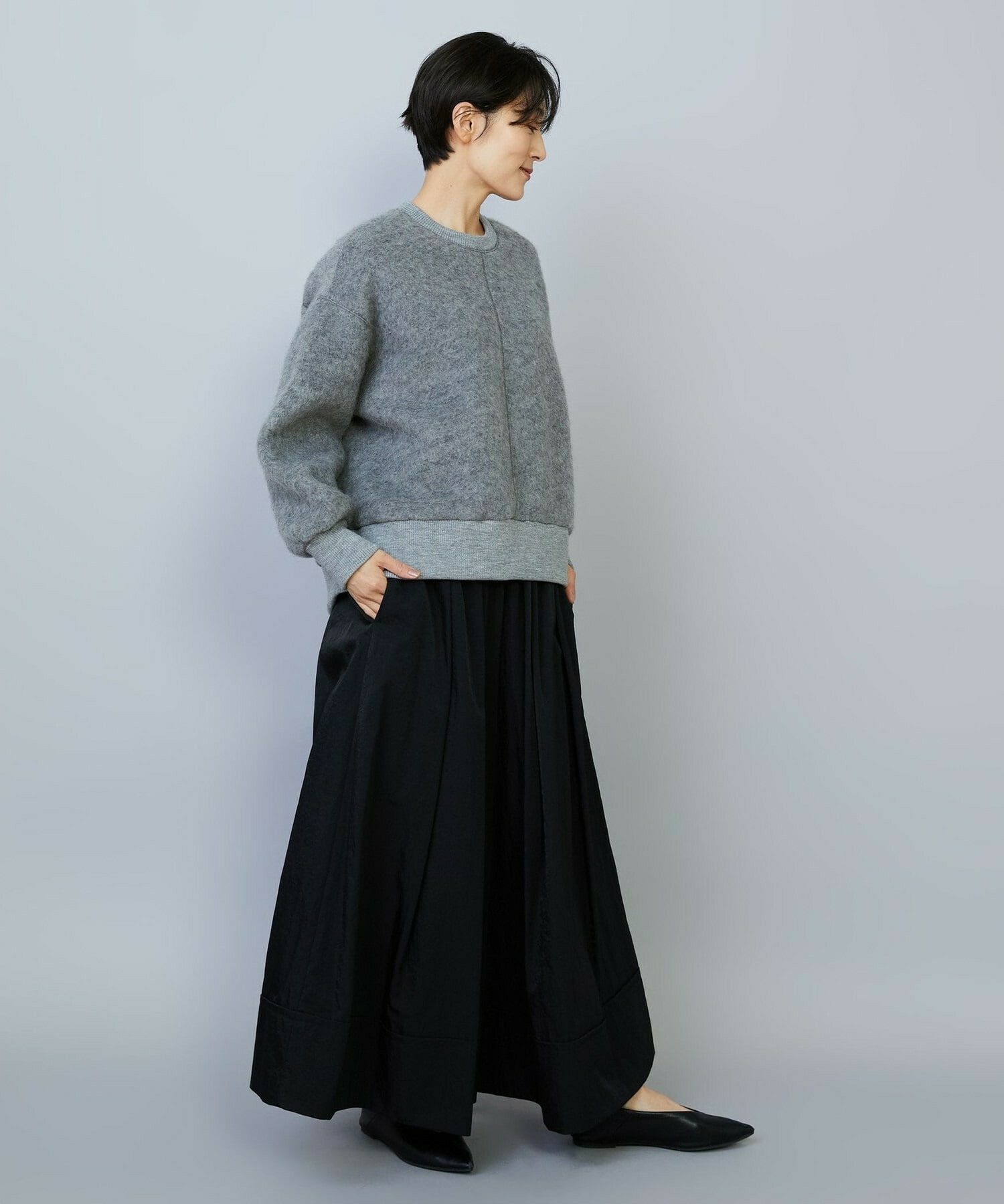 【MOGA】【Lサイズ】ツイルナイロンキュロットパンツ 詳細画像 ブラック 11