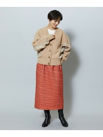 【MOGA】【Lサイズ】スラブツイードロングスカート 詳細画像 レッド 17