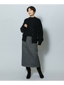 【MOGA】【Lサイズ】スラブツイードロングスカート 詳細画像 レッド 18