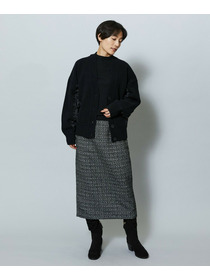 【MOGA】【Lサイズ】スラブツイードロングスカート 詳細画像 レッド 21