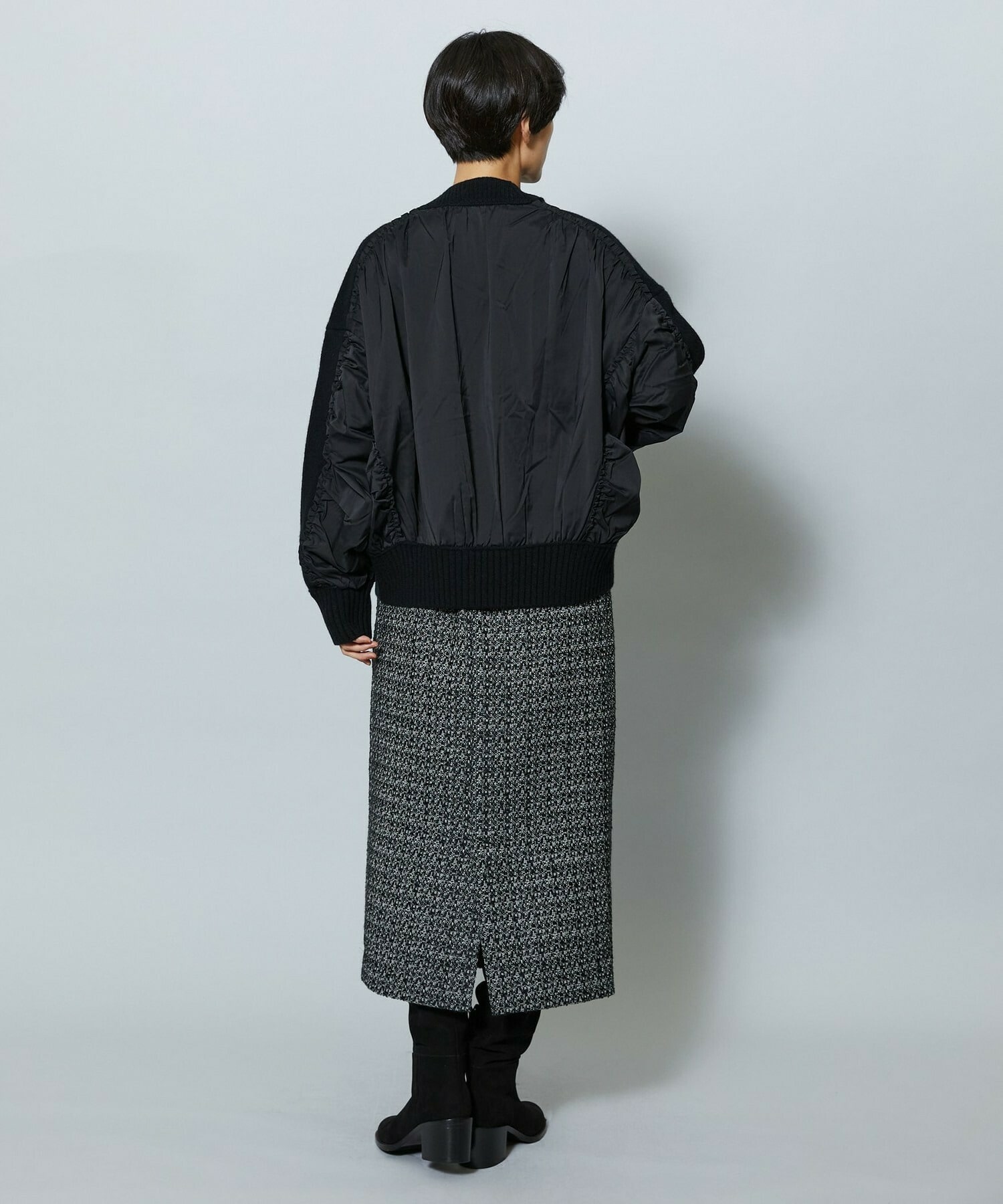 【MOGA】【Lサイズ】スラブツイードロングスカート 詳細画像 レッド 20