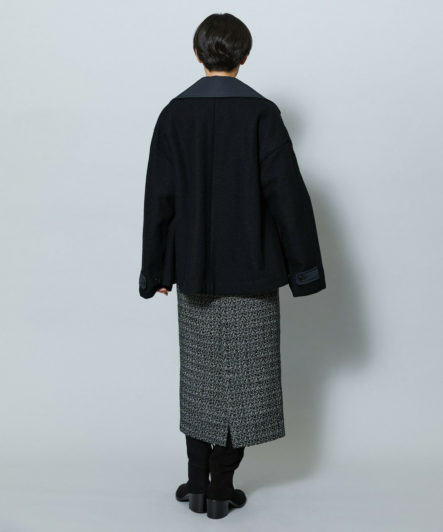 【MOGA】【Lサイズ】スラブツイードロングスカート 詳細画像 レッド 25