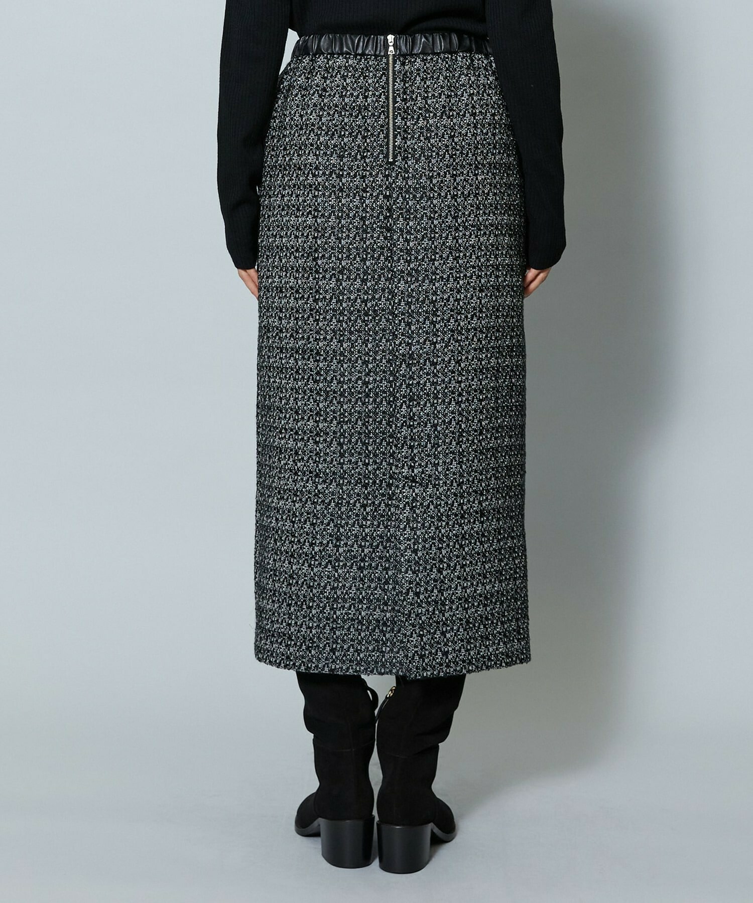 【MOGA】【Lサイズ】スラブツイードロングスカート 詳細画像 レッド 30