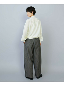 【MOGA】【Lサイズ】TOPAZギャザーパフスリーブニット 詳細画像 チャコールグレー 12