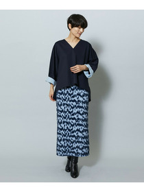 【MOGA】【Lサイズ】TAツイルVネックドルマンスリーブトップス 詳細画像 ブラック 25