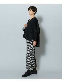 【MOGA】【Lサイズ】TAツイルVネックドルマンスリーブトップス 詳細画像 ブラック 9