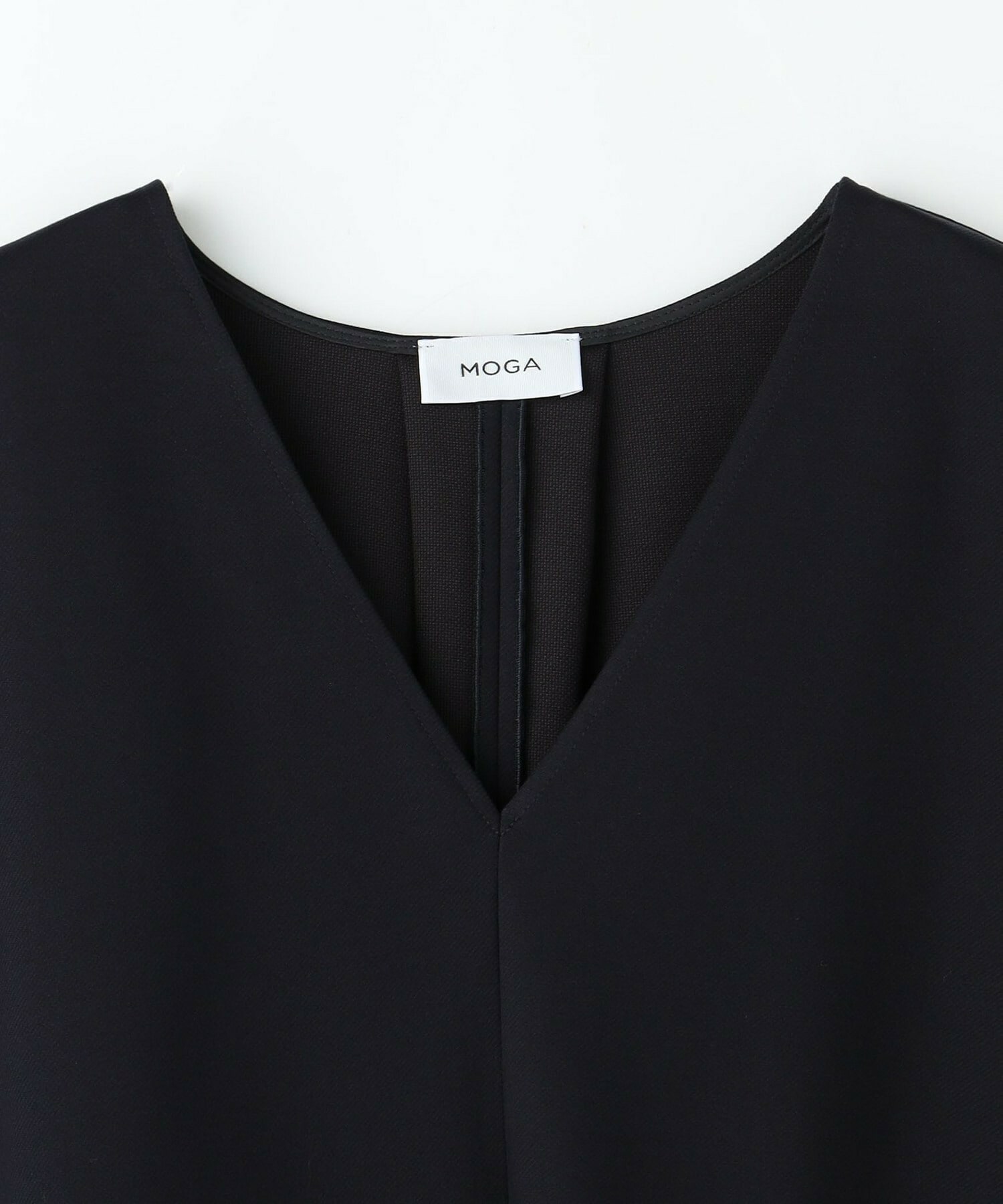 【MOGA】【Lサイズ】TAツイルVネックドルマンスリーブトップス 詳細画像 ブラック 1