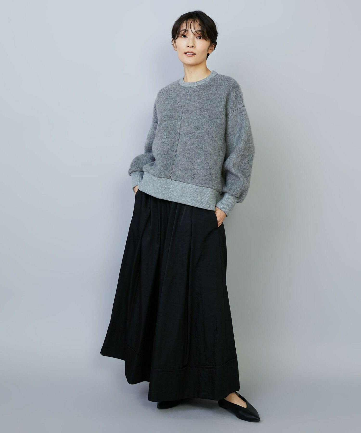 【MOGA】【Lサイズ】ウールシャギージャージートップス 詳細画像 ホワイト 4