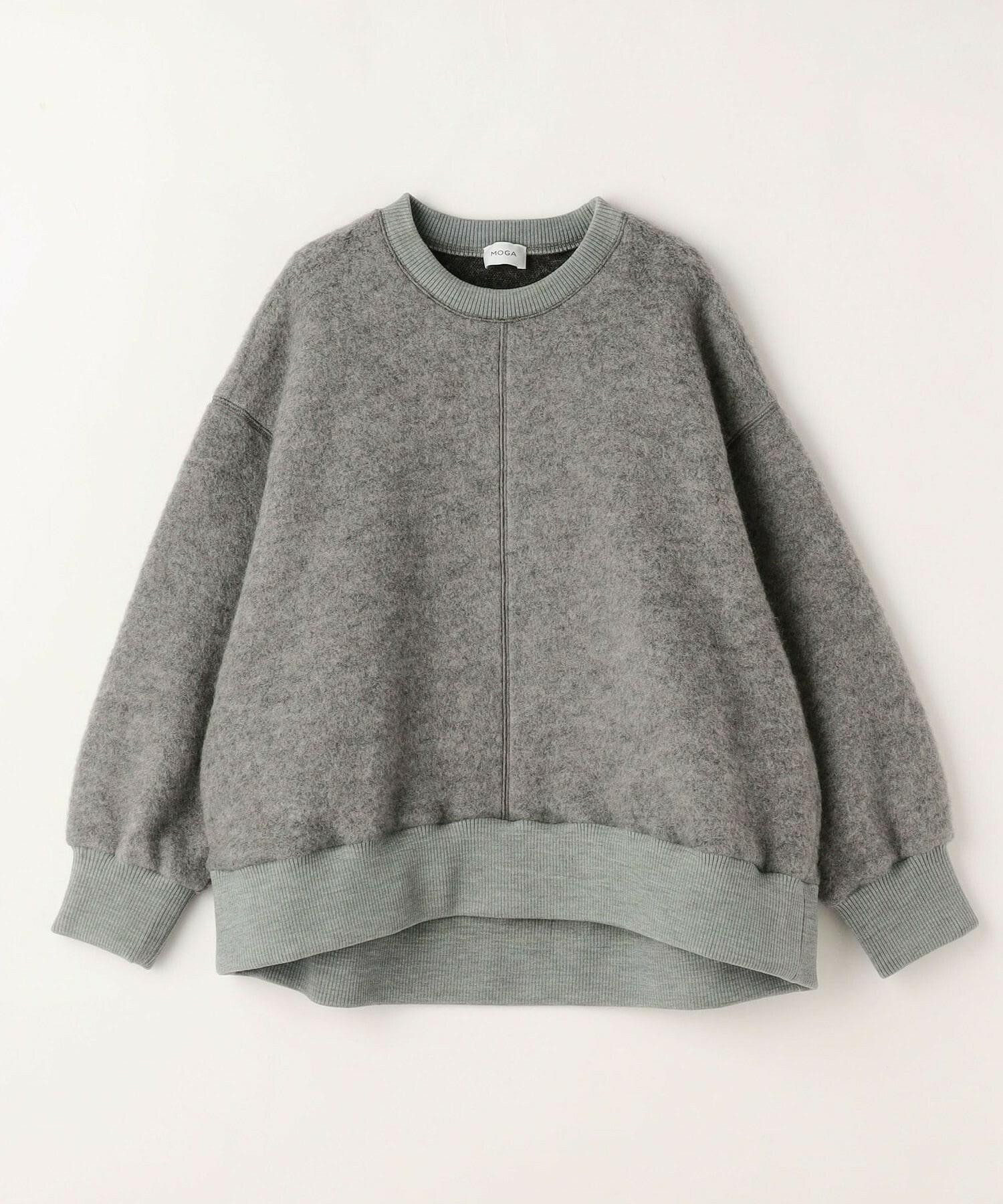 【MOGA】【Lサイズ】ウールシャギージャージートップス 詳細画像 ライトグレー 1
