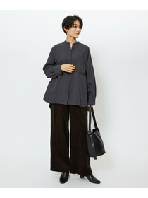 【feerique】【Lサイズ】feerique ウールライクストライプオーバーサイズシャツ 詳細画像 ブラウン 17