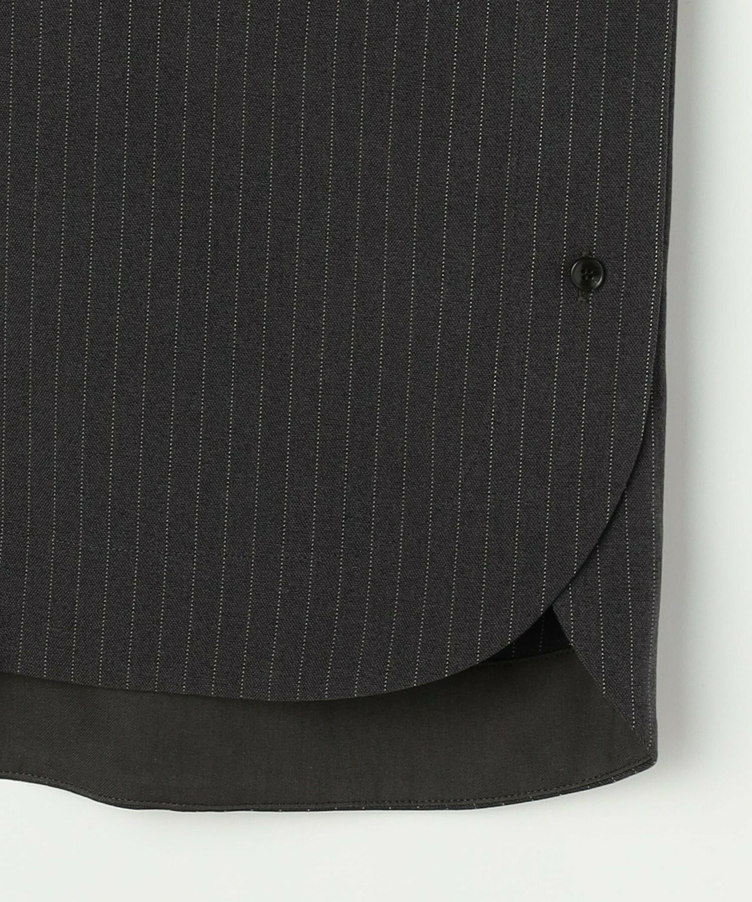 【feerique】【Lサイズ】feerique ウールライクストライプオーバーサイズシャツ 詳細画像 ブラウン 4