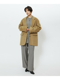 【feerique】【Lサイズ】feerique モヘアシャギーテーラードコート 詳細画像 キャメル 11