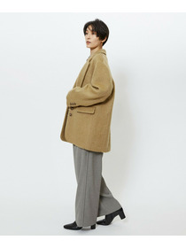 【feerique】【Lサイズ】feerique モヘアシャギーテーラードコート 詳細画像 キャメル 13