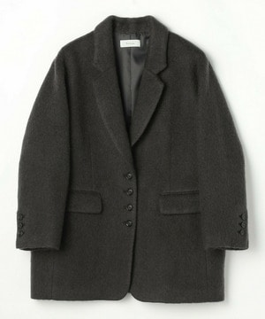 【feerique】【Lサイズ】feerique モヘアシャギーテーラードコート 詳細画像 チャコールグレー 1