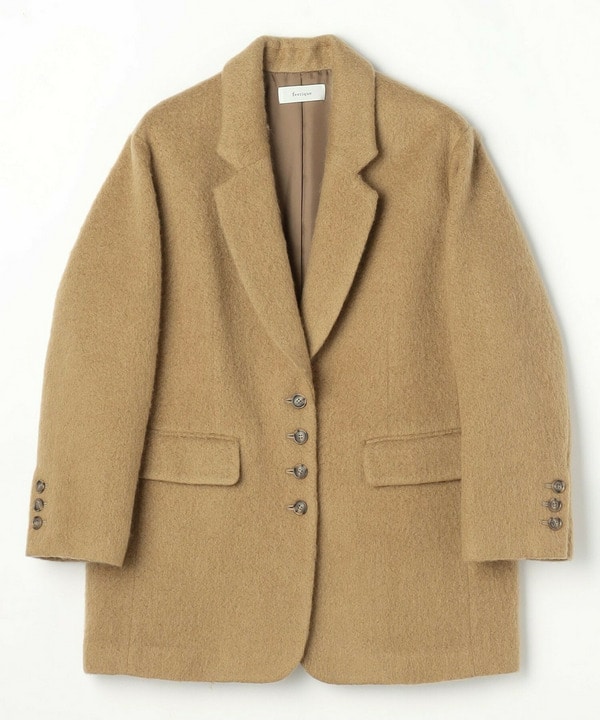 【feerique】【Lサイズ】feerique モヘアシャギーテーラードコート