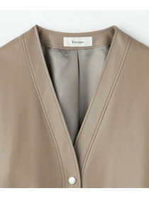 【feerique】【Lサイズ】feerique フェイクレザージャケット 詳細画像 ブラック 1