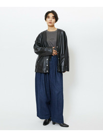 【feerique】【Lサイズ】feerique フェイクレザージャケット 詳細画像 ブラック 18