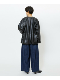 【feerique】【Lサイズ】feerique フェイクレザージャケット 詳細画像 ブラック 23