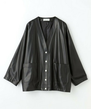 【feerique】【Lサイズ】feerique フェイクレザージャケット 詳細画像 ブラック 1