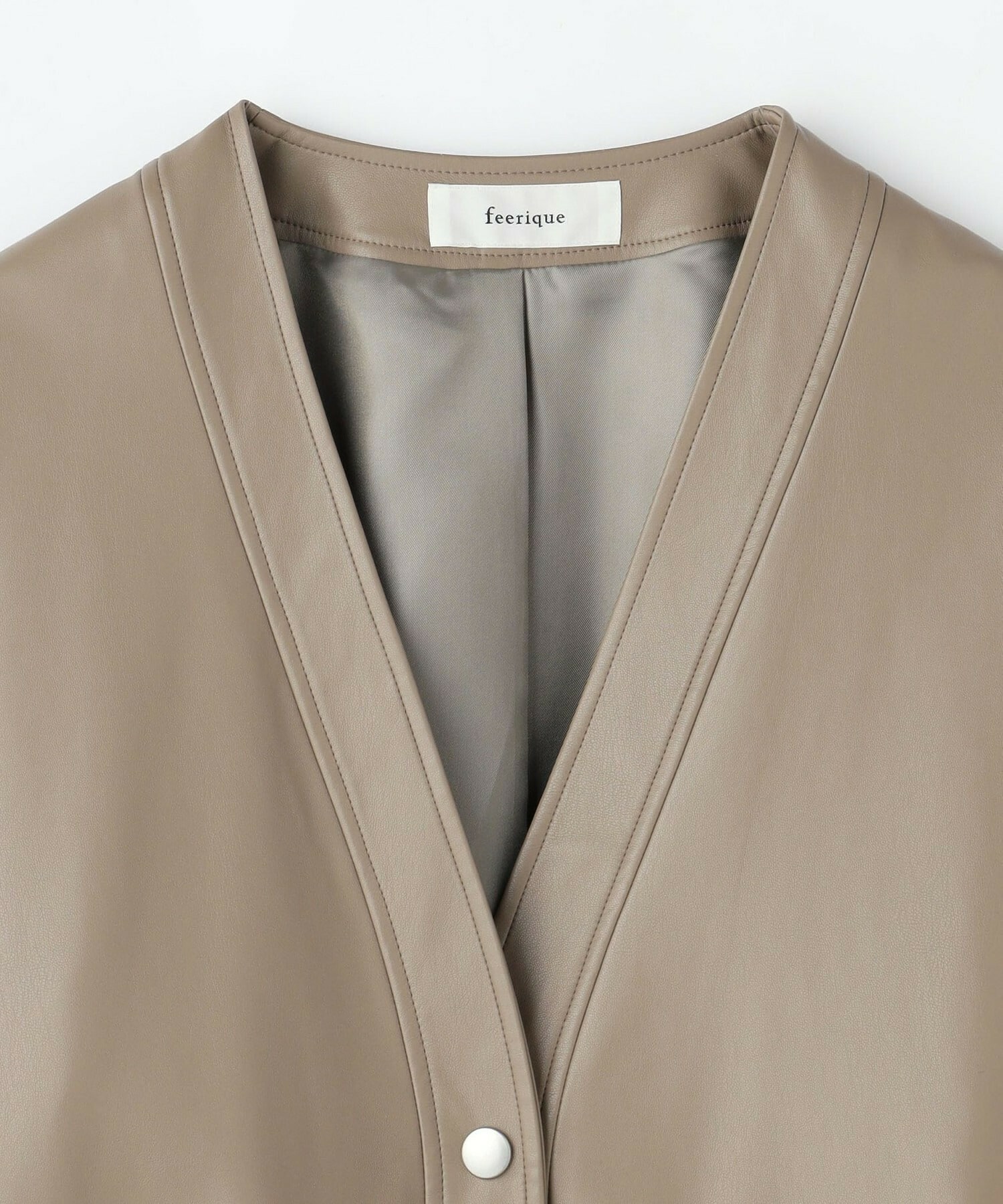 【feerique】【Lサイズ】feerique フェイクレザージャケット 詳細画像 ブラック 1