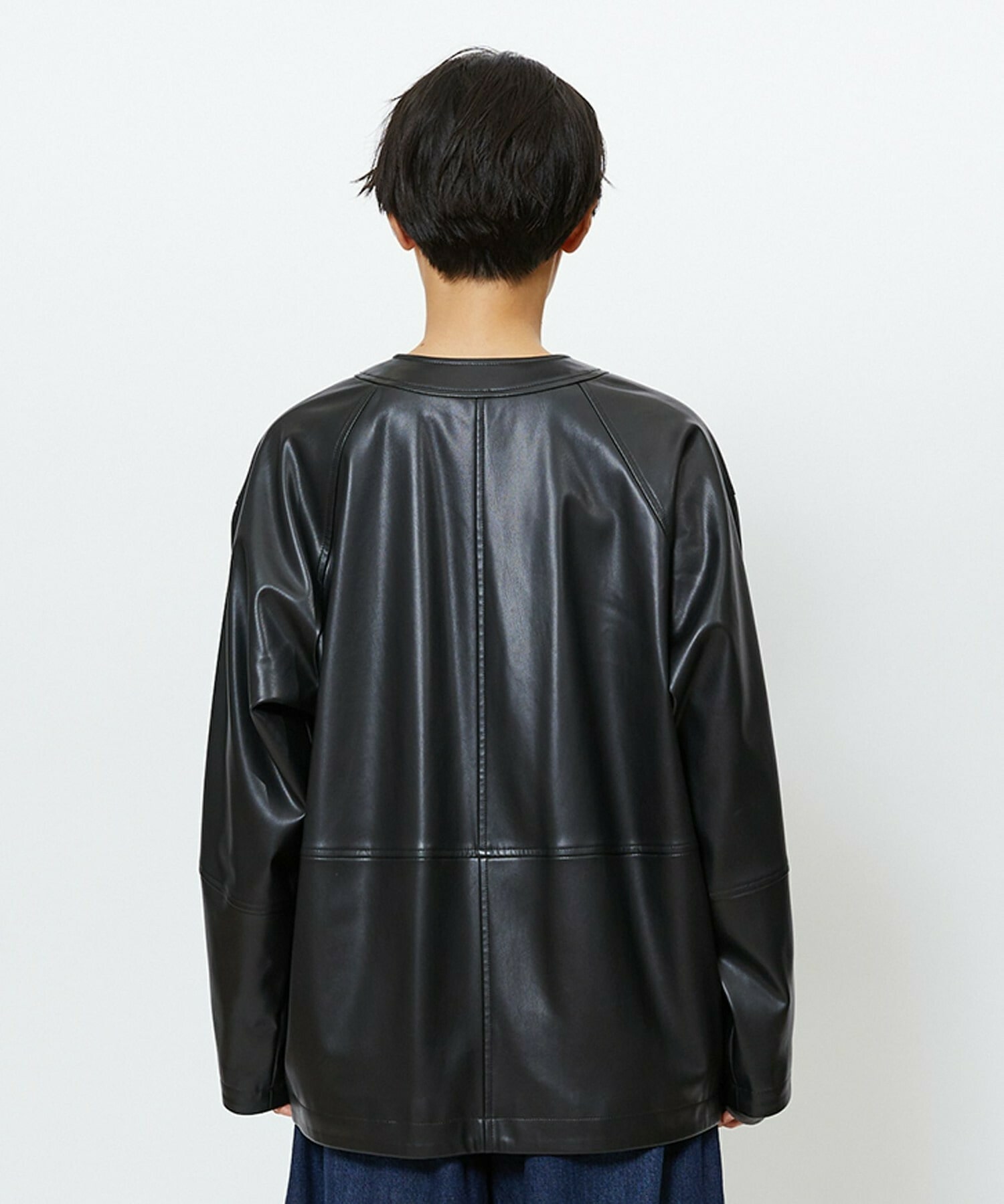 【feerique】【Lサイズ】feerique フェイクレザージャケット 詳細画像 ブラック 29