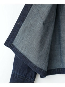 【feerique】【Lサイズ】feerique　デニムシャツブルゾン 詳細画像 ブルー 4
