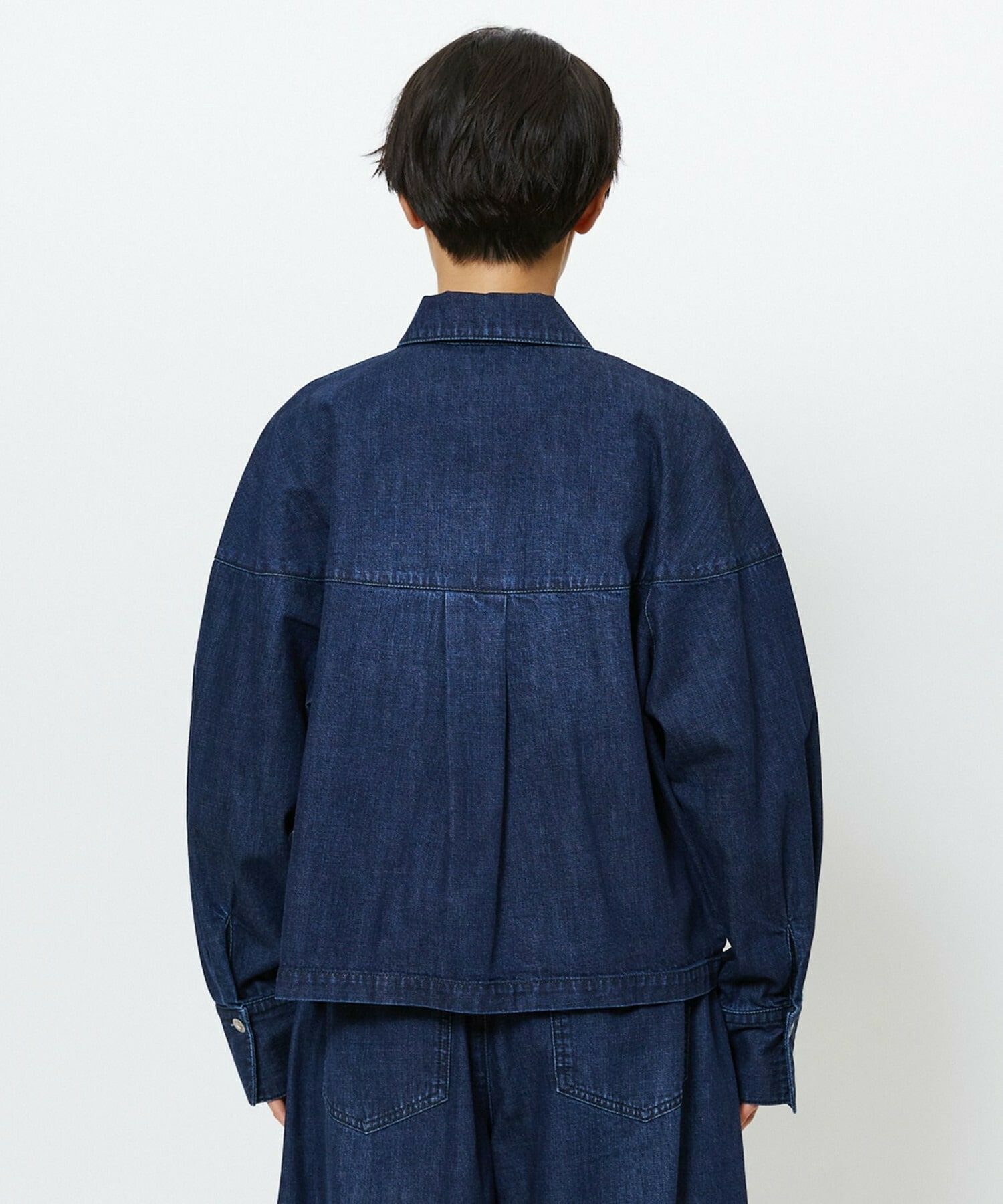 【feerique】【Lサイズ】feerique　デニムシャツブルゾン 詳細画像 ブルー 27