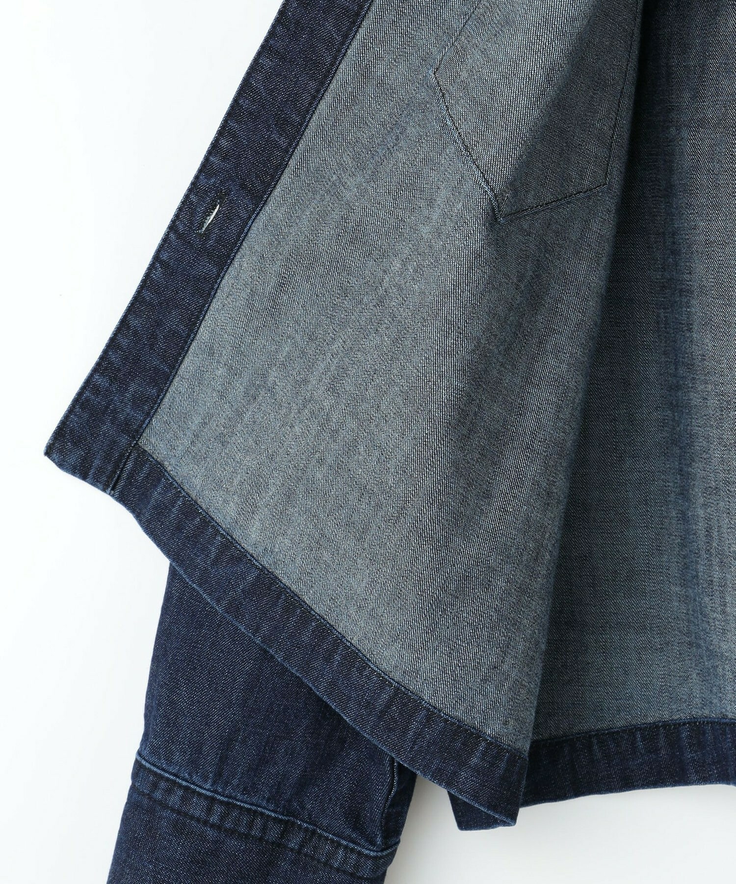 【feerique】【Lサイズ】feerique　デニムシャツブルゾン 詳細画像 ブルー 4