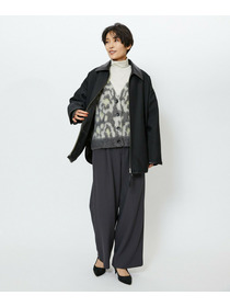 【feerique】【Lサイズ】feerique ブライトツイル中綿ダブルジップコート 詳細画像 ブラウン 9