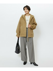 【feerique】【Lサイズ】feerique モヘアシャギーフードブルゾン 詳細画像 キャメル 19