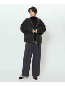 【feerique】【Lサイズ】feerique モヘアシャギーフードブルゾン 詳細画像 キャメル 9