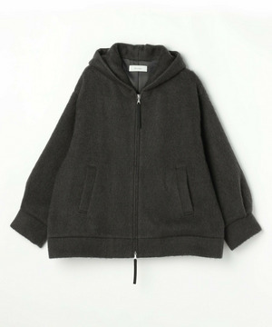 【feerique】【Lサイズ】feerique モヘアシャギーフードブルゾン 詳細画像 チャコールグレー 1