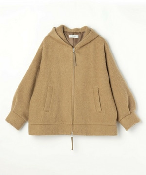 【feerique】【Lサイズ】feerique モヘアシャギーフードブルゾン 詳細画像 キャメル 1