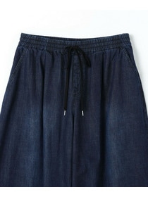 【feerique】【Lサイズ】feerique　デニムコクーンシルエットワイドパンツ 詳細画像 ブルー 1