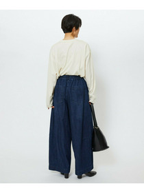 【feerique】【Lサイズ】feerique　デニムコクーンシルエットワイドパンツ 詳細画像 ブルー 10