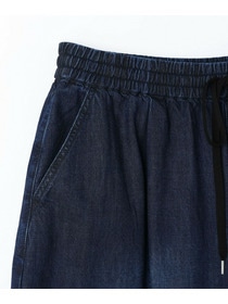 【feerique】【Lサイズ】feerique　デニムコクーンシルエットワイドパンツ 詳細画像 ブルー 2