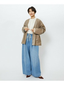 【feerique】【Lサイズ】feerique　デニムコクーンシルエットワイドパンツ 詳細画像 ブルー 21