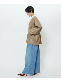 【feerique】【Lサイズ】feerique　デニムコクーンシルエットワイドパンツ 詳細画像 ブルー 22