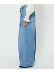 【feerique】【Lサイズ】feerique　デニムコクーンシルエットワイドパンツ 詳細画像 ブルー 25