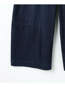 【feerique】【Lサイズ】feerique　デニムコクーンシルエットワイドパンツ 詳細画像 ブルー 4