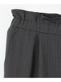 【feerique】【Lサイズ】feerique ウールライクストライプワイドパンツ 詳細画像 チャコールグレー 2