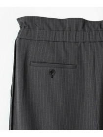 【feerique】【Lサイズ】feerique ウールライクストライプワイドパンツ 詳細画像 チャコールグレー 3