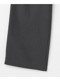 【feerique】【Lサイズ】feerique ウールライクストライプワイドパンツ 詳細画像 チャコールグレー 4