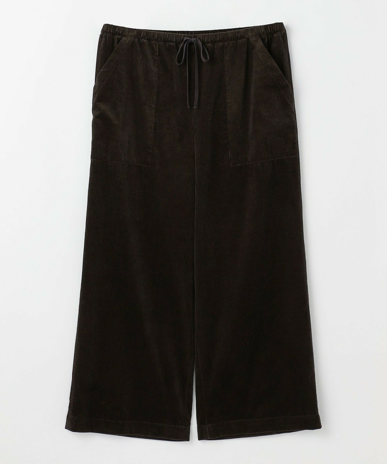 【feerique】【Lサイズ】feerique 6wコーデュロイイージーパンツ 詳細画像 ブラウン 1