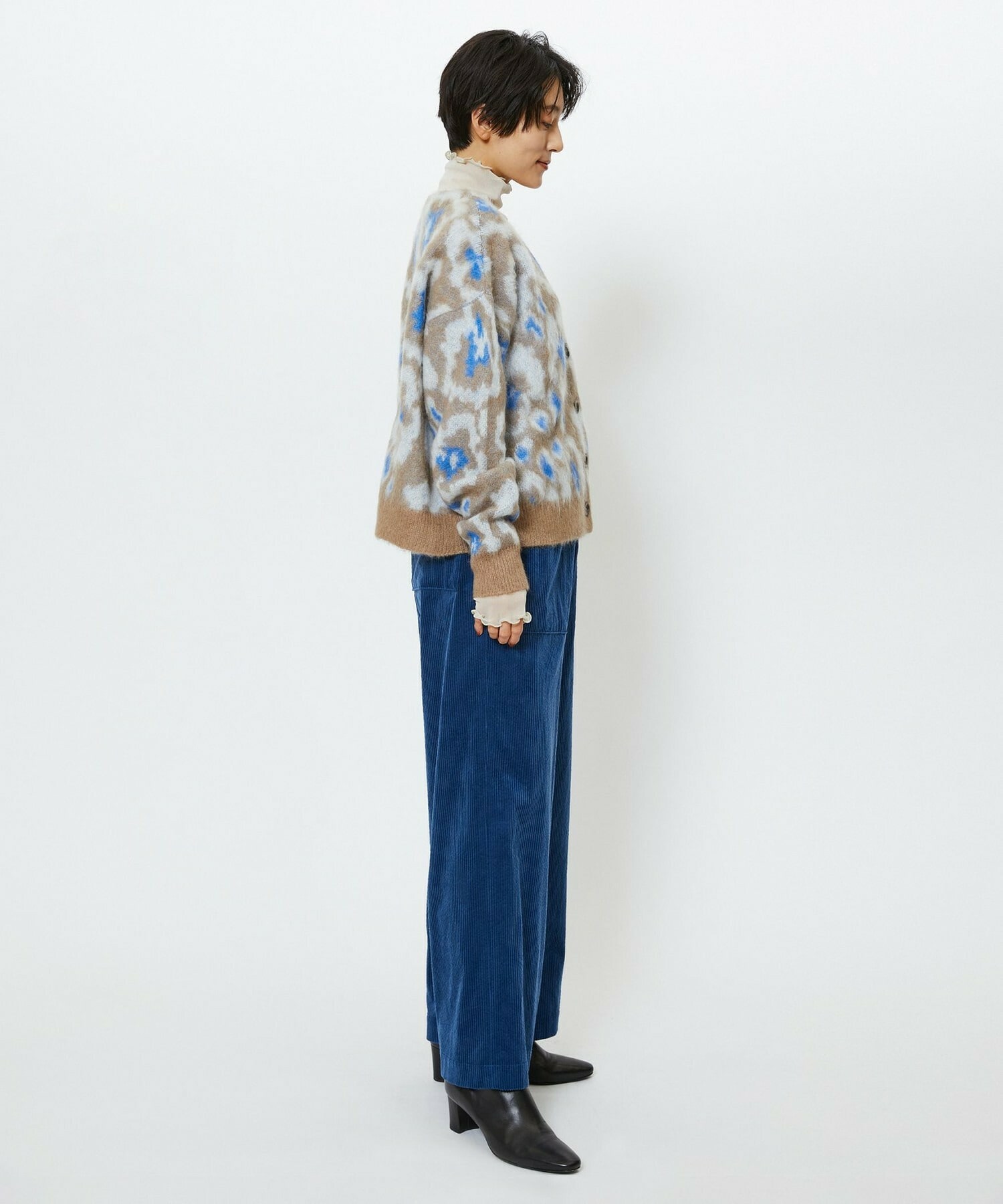 【feerique】【Lサイズ】feerique シャギーJQカーディガン 詳細画像 ブラウン 13