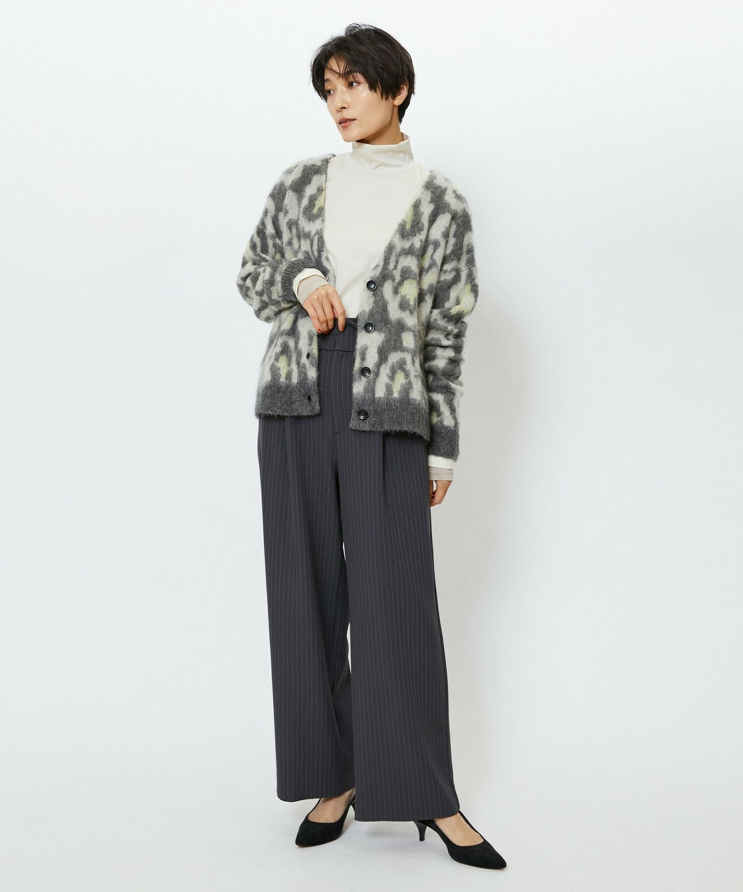 【feerique】【Lサイズ】feerique シャギーJQカーディガン 詳細画像 ブラウン 17