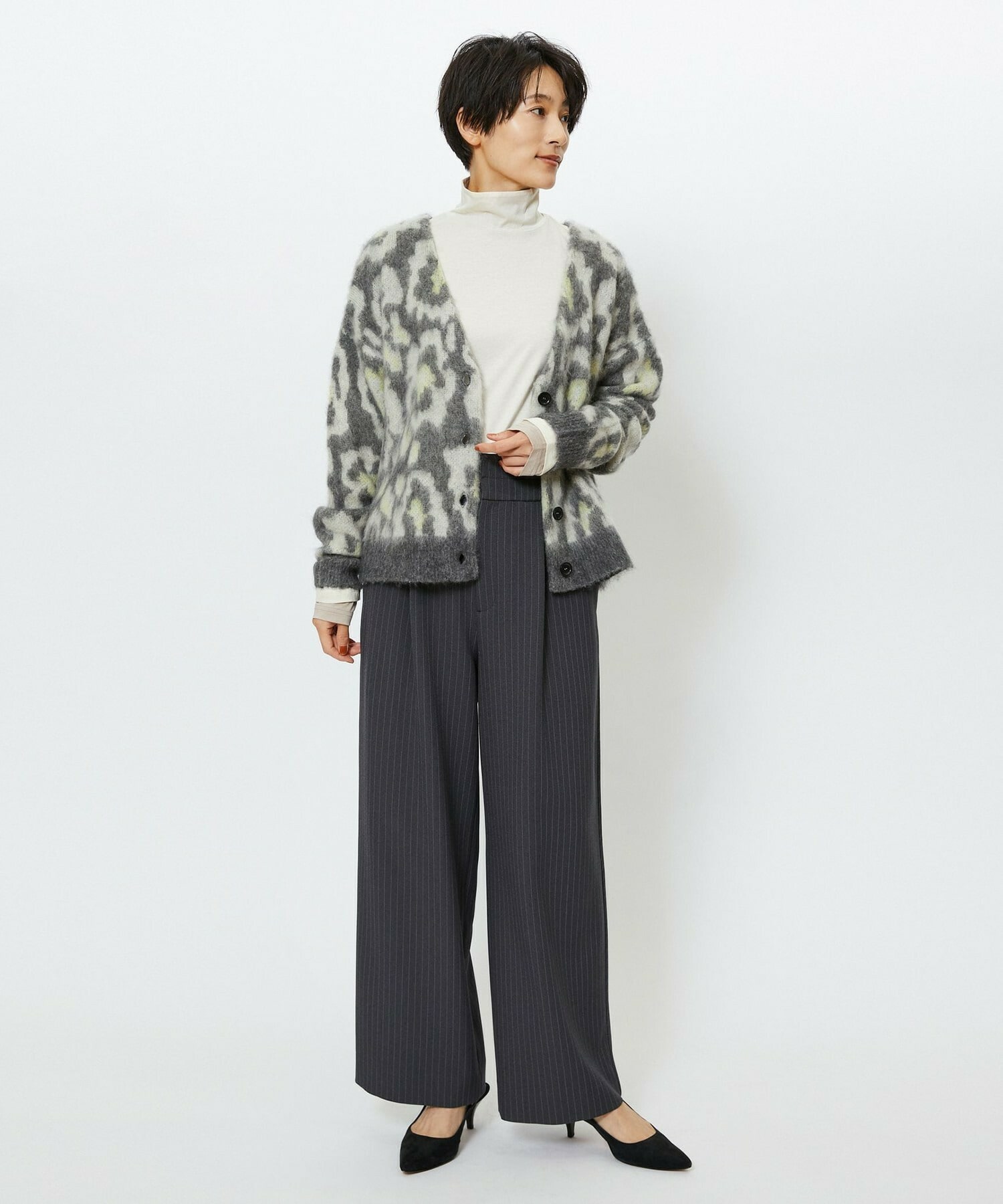 【feerique】【Lサイズ】feerique シャギーJQカーディガン 詳細画像 ブラウン 24